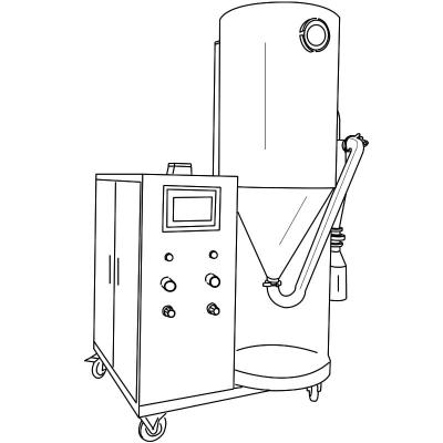 Pilot type spray dryer